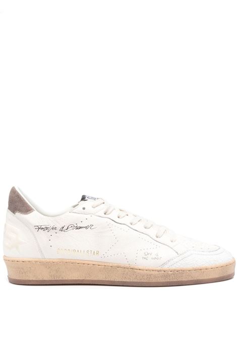 Sneakers Ballstar in bianco di Golden goose - uomo